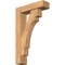 Ekena Millwork Merced Block Smooth Bracket w/ Offset Brace, Western Red Cedar, 5 1/2"W x 20"D x 32"H BKT0604X20X32MRC05SWR - alternate 1